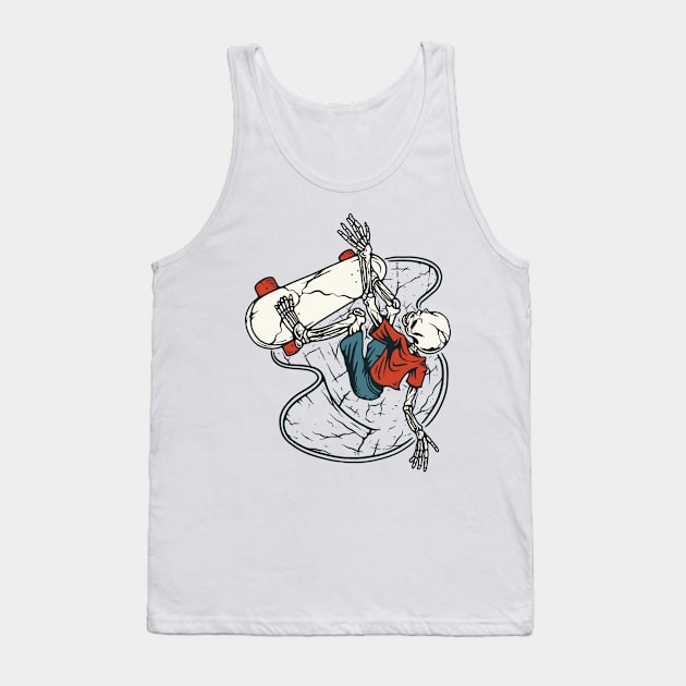 Go Skateboarding Tank Top by quilimo